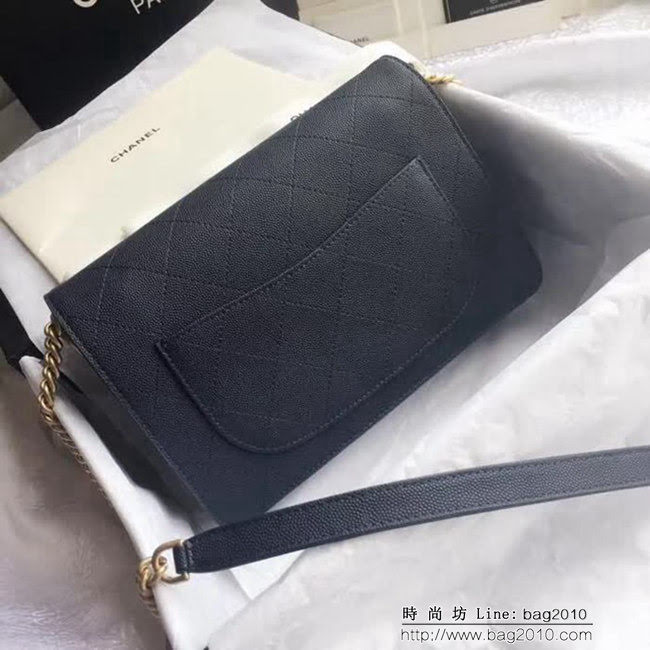 香奈兒CHANEL 57562 2018最新款 進口牛皮顆紋正品打版 DSC1607